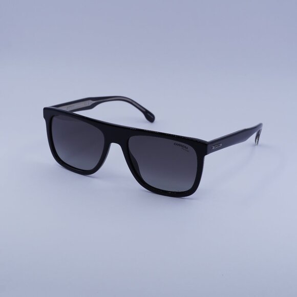 CARRERA 267/S 0807 WJ Sunglasses Black Square Frame, Grey Polarized Lenses - Picture 1 of 12